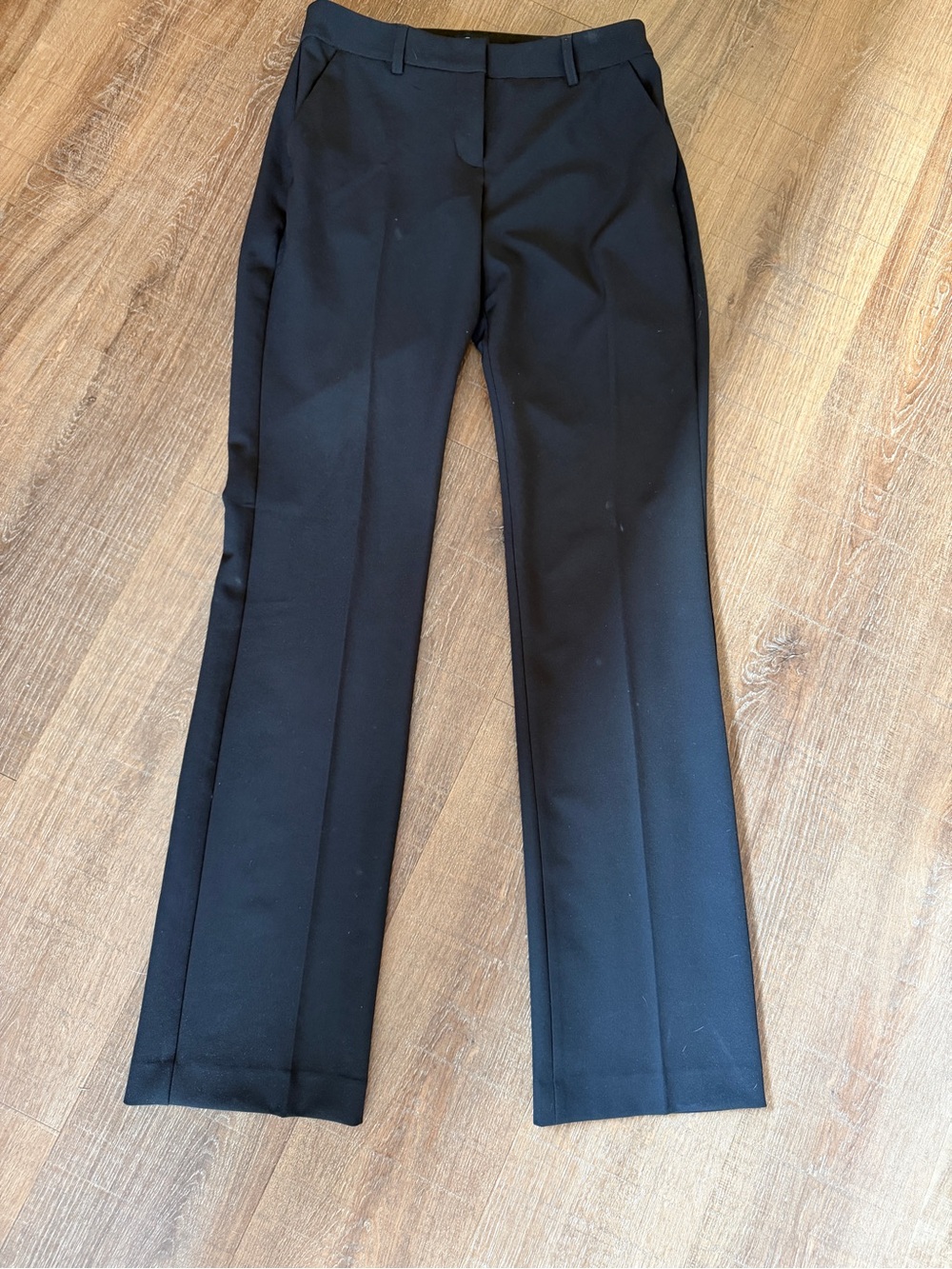 Express women’s Black Dress Pants - Tailored Straight Leg 4 long